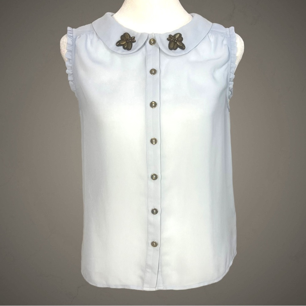 Lauren Conrad Embellished Sleeveless Blouse
